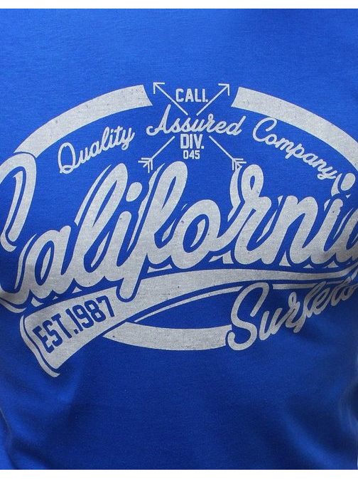 Modré bavlnené tielko CALIFORNIA