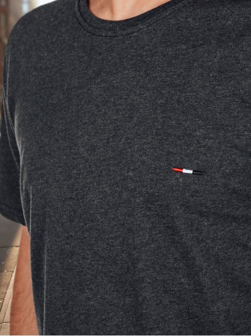 Trendy grafitové tričko s krátkym rukávom a s logom