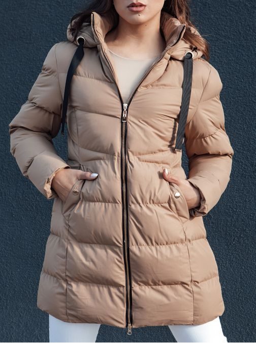 Dámska zimná tmavobéžová bunda Gabrielle