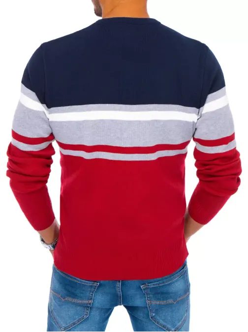 Granátovo-bordový sveter v modernom prevedení