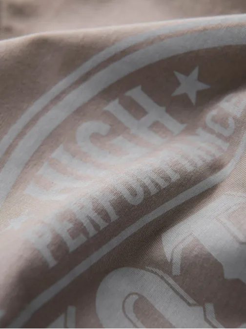 Originálne svetlo hnedé tričko s auto-moto motívom V3-S1735