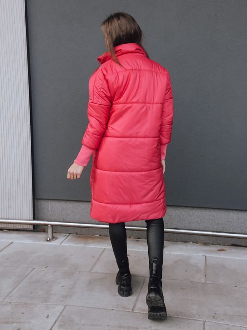 Dámska štýlová prešívaná bunda Nadia v ružovej farbe