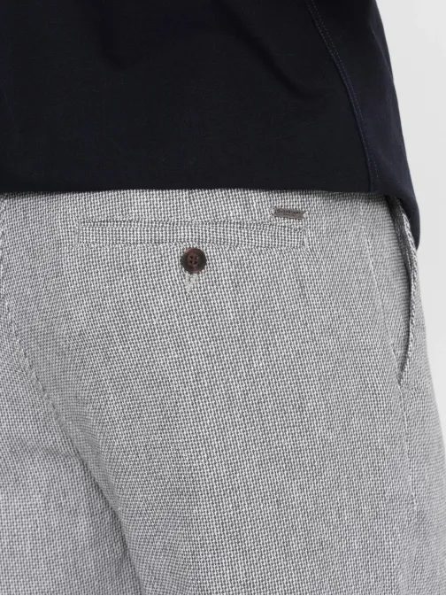Šedé pletené elegantné kraťasy V1 SRCS-0130
