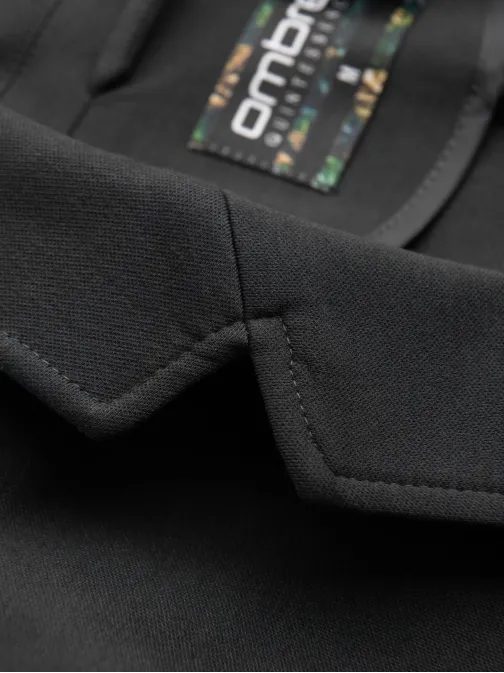 Športové grafitové slim fit sako  V1 BLZB-0101