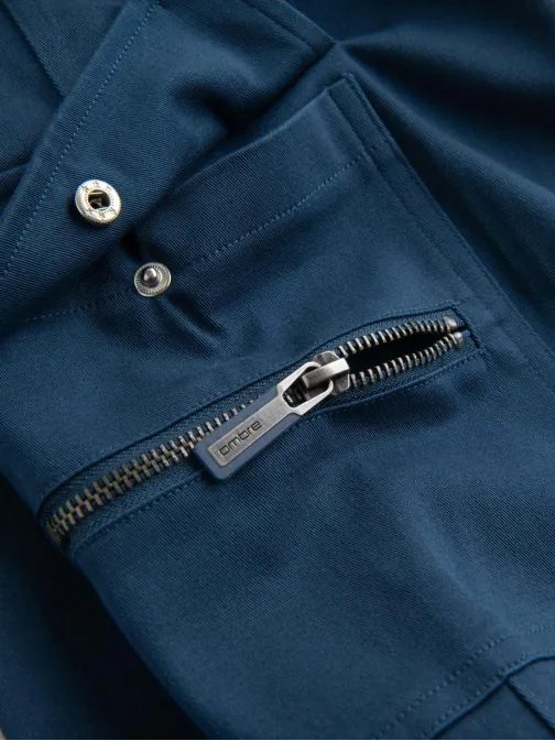 Trendové tmavomodré pánske joggery V1 PACG-0204