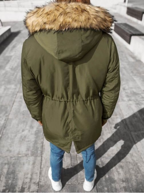 Trendy zelená zimná parka O/88655Z