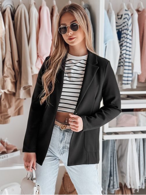 Čierne dámske ležerne sako CLASSVENT