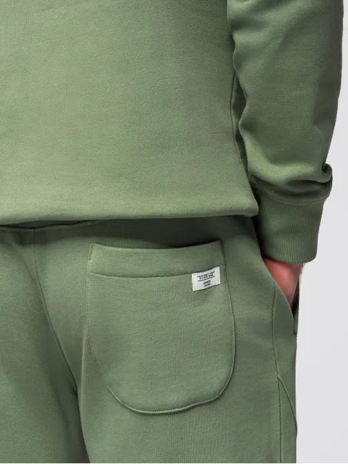 Trendy tepláková zelená súprava (mikina s kapucňou +tepláky) V3 Z121