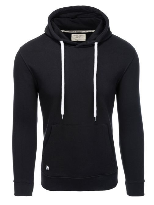 Trendová čierna mikina B1147