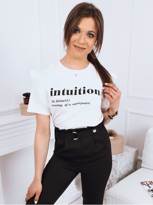 Nádherné ecru dámske tričko Intuition