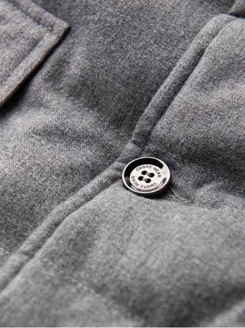 Jedinečná melírovaná šedá bunda  V1 JALP-0170