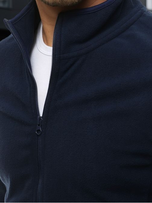 Granátová mikina na zips bez kapucne