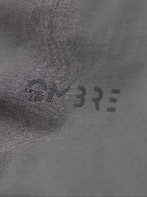 Pútavé šedé tričko s dlhým rukávom V5 LSCL-0127