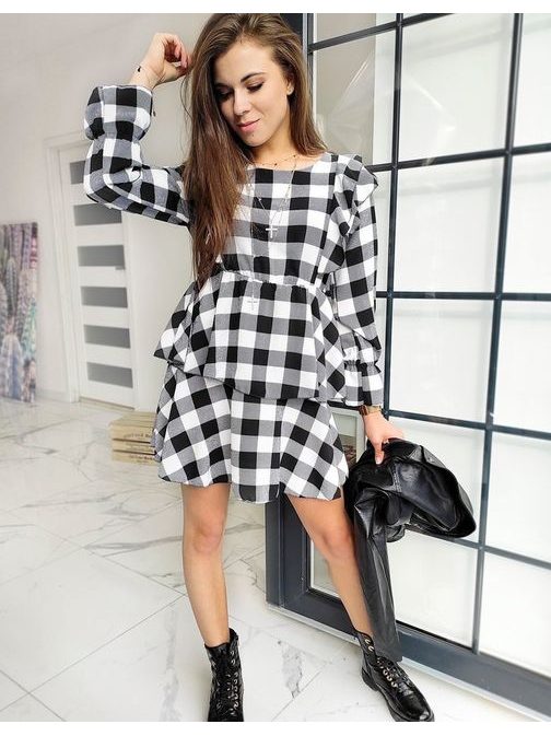 Trendové čierno-biele šaty Luisa