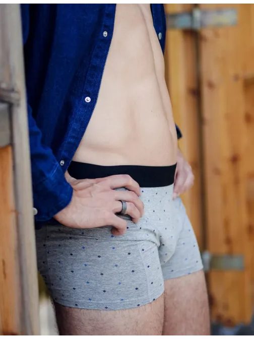 Trendy sivé bodkované boxerky Skim