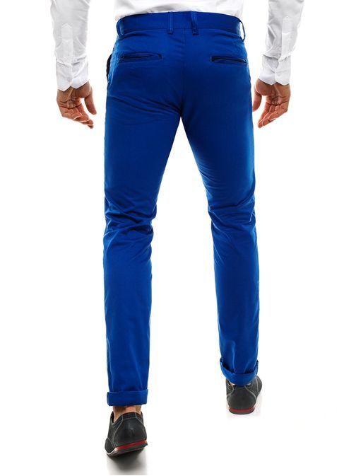 Nebesky-modré chinos nohavice v elegantnom štýle BLACK ROCK 206