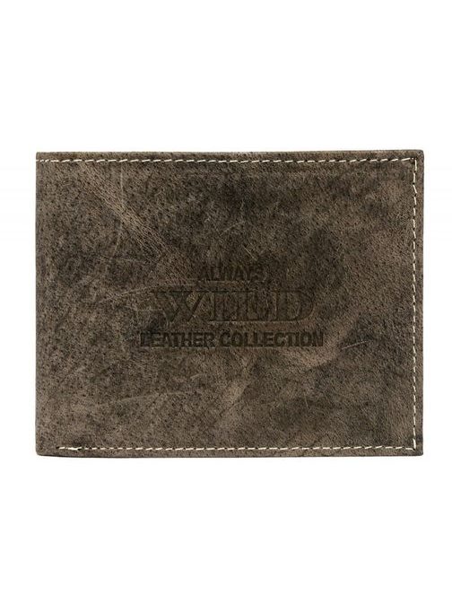 Tmavo-hnedá pánska peňaženka WILD