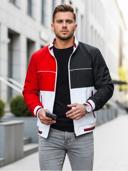 Prechodná biela bunda v štýlovom prevedení