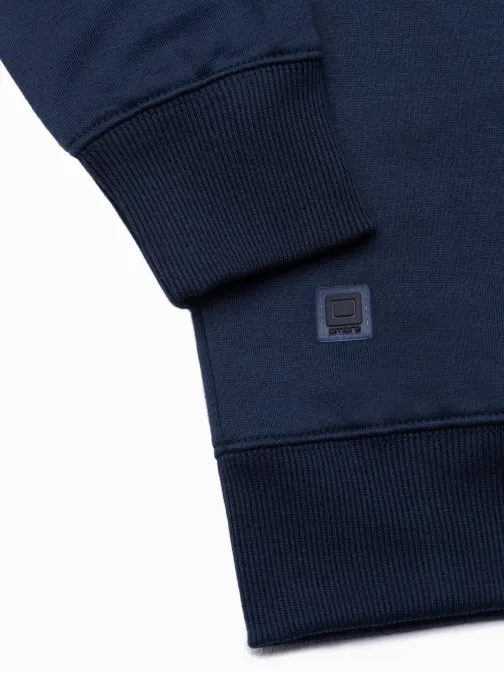 Jednoduchá granátová mikina bez kapucne B978