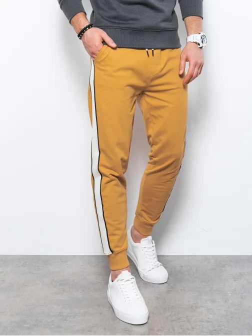 Horčicové tepláky s pásom P951