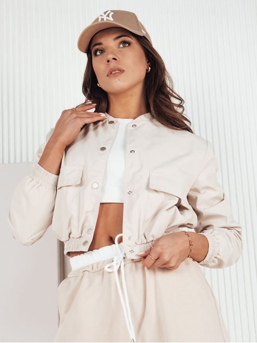 Dámska krátka kávová bunda Kadys