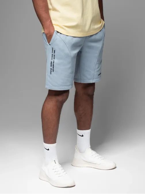 Športové modré teplákové kraťasy V1 SRSK-0138