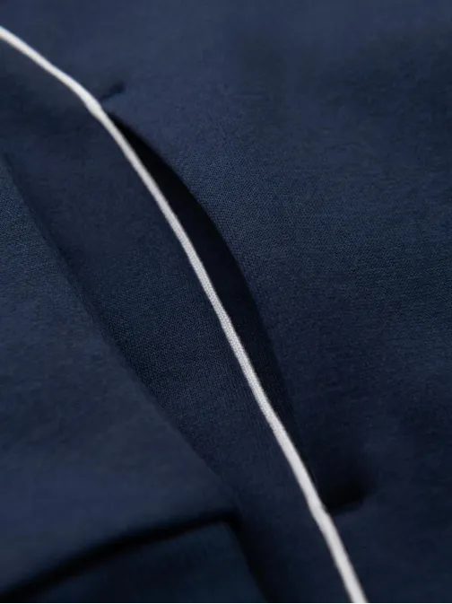 Trendy tmavomodrá mikina s pásikmi V2 SSNZ-0250