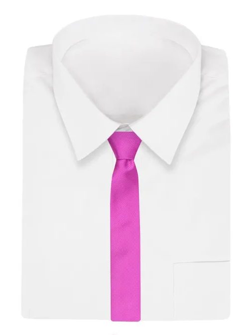 Výrazná kravata vo fuchsiovej farbe Angelo di Monti