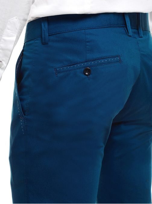 Chinos nohavice  v indigo farbe s decentným prešitím BLACK ROCK 210