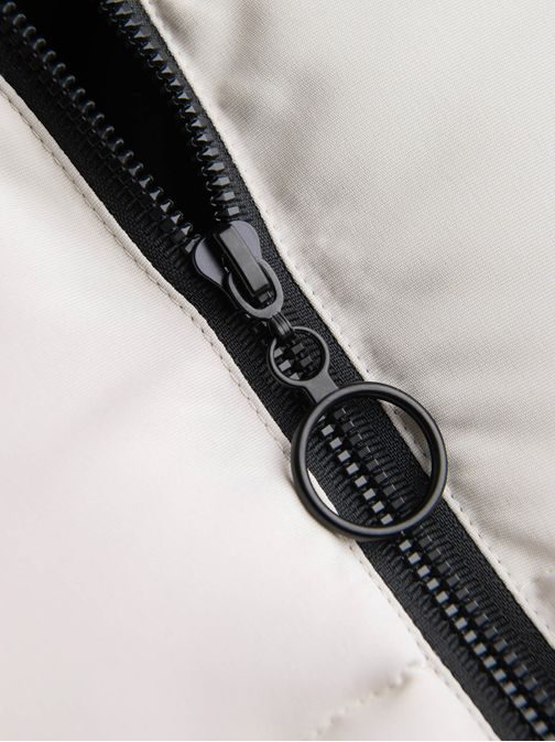 Štýlová krémová prešívaná vesta  V1 JAVJ-0161