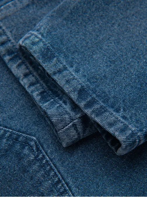 Jedinečné modré rifle s výraznými odreninami V2 PADP-0250