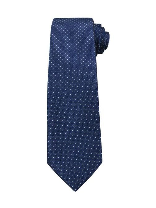 Granátová kravata s bielymi guličkami