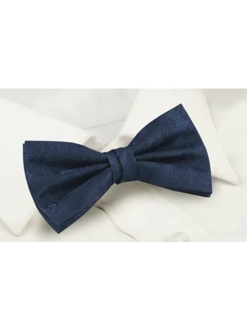 Tmavomodrý pánsky motýlik s jemným vzorom