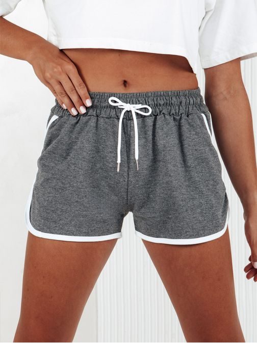 Dámske tmavošedé teplákové kraťasy Top Sport