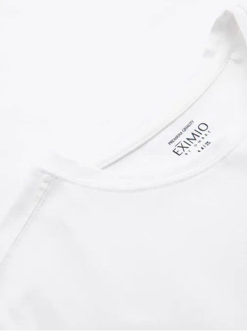 Jedinečné biele tričko s logom V2 TSBC-0222