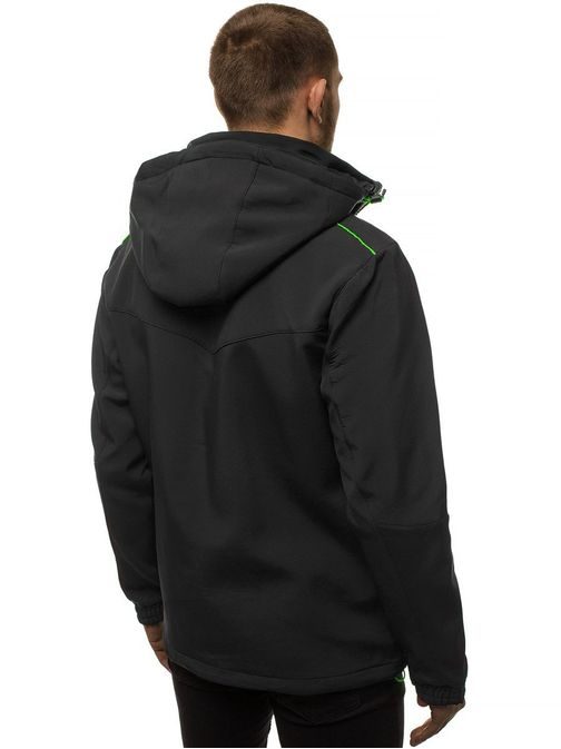 ČIERNO-ZELENÁ  SOFTSHELL BUNDA GE/12259Z