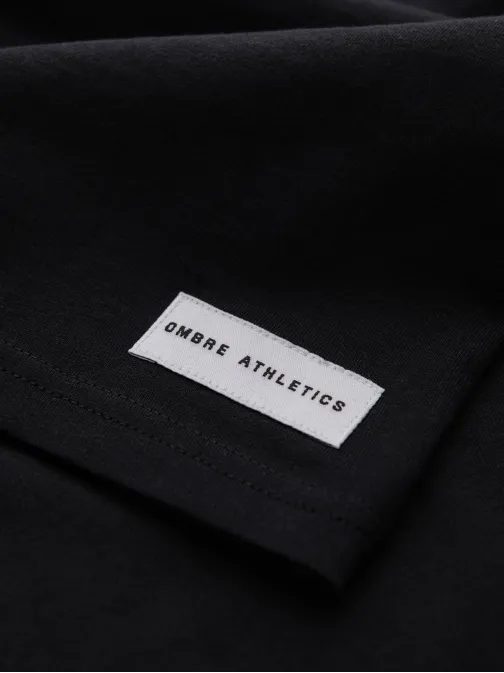 Zaujímavé čierne tričko s potlačou v2 om-tspt-0137