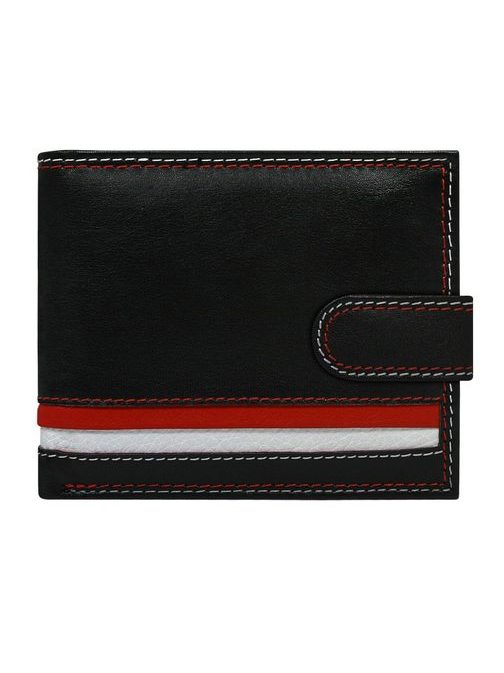 Čierna peňaženka v módnom prevedení s prackou