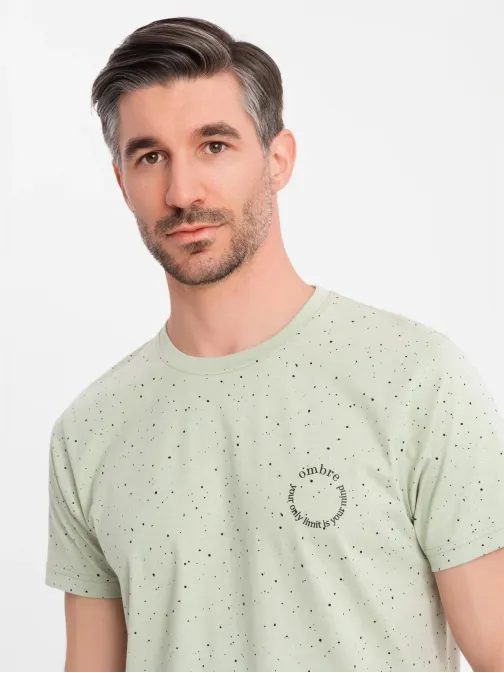 Módne mätové pánske tričko s potlačou V3 TSFP-0186