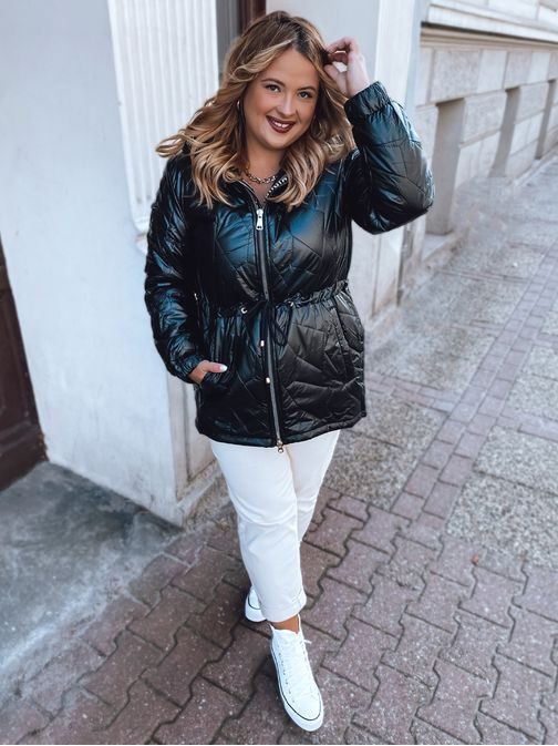 Čierny dámsky módny kabát Penny