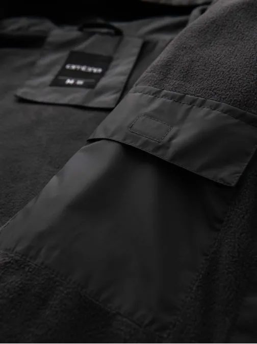 Pohodlná modro-grafitová prechodná športová bunda V2 JANP-0194