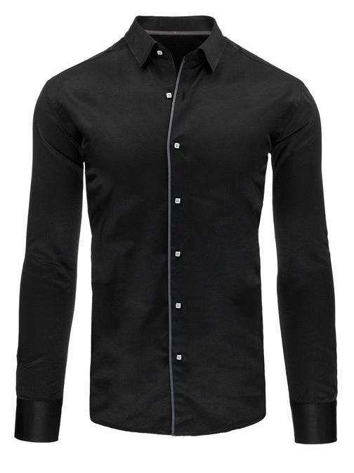 Elegantná košeľa v čiernom prevedení pre všetkých pánov