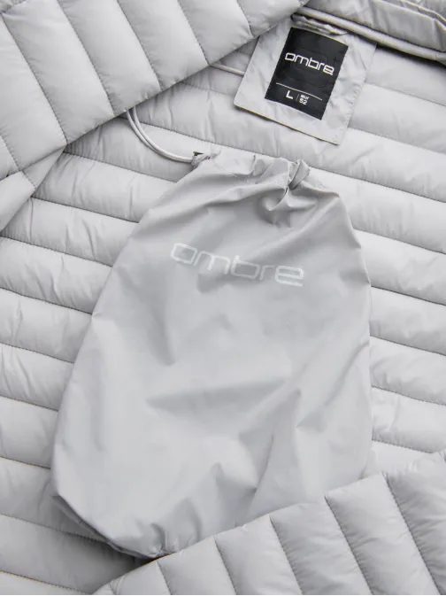 Šedá pánska bomber bunda V1 JALP-22FW-007