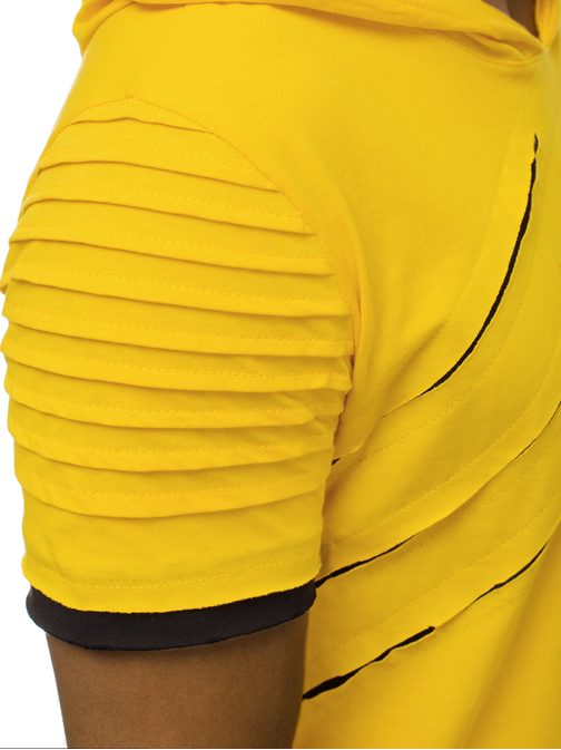 Štýlové žlté asymetrické tričko O/1187XZ