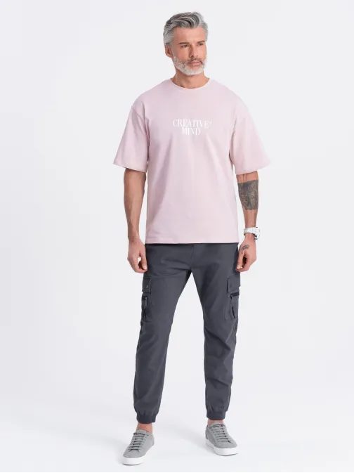 Trendové grafitové joggery V3 PAJO-0125