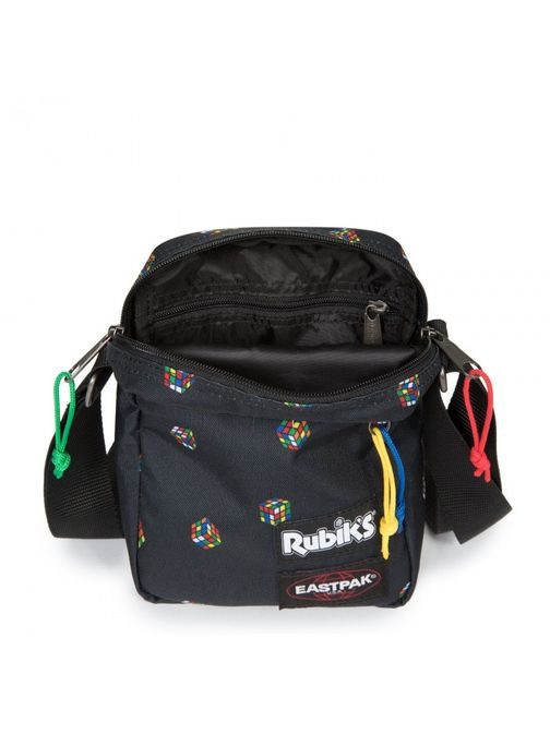 Čierna taška cez plece s rubikovou kockou EASTPAK