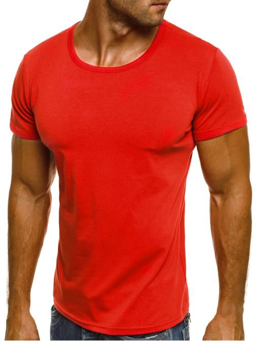 Červené tričko J. STYLE 712006 v jednoduchom prevedení