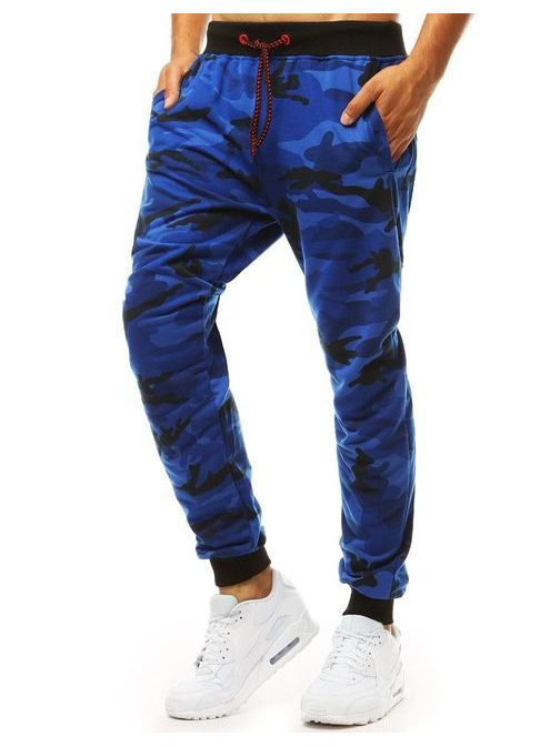 Modré maskáčové trendy joggery