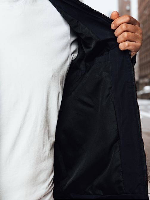 Prechodná pánska granátová bunda bez kapucne