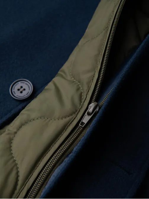 Modrý pánsky kabát na zimu V3 om-cowc-0135